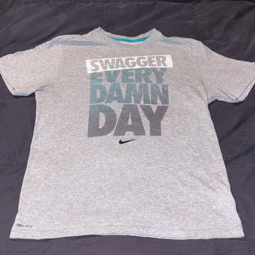 Nike Gray 'Swagger Every Damn Day' T-Shirt